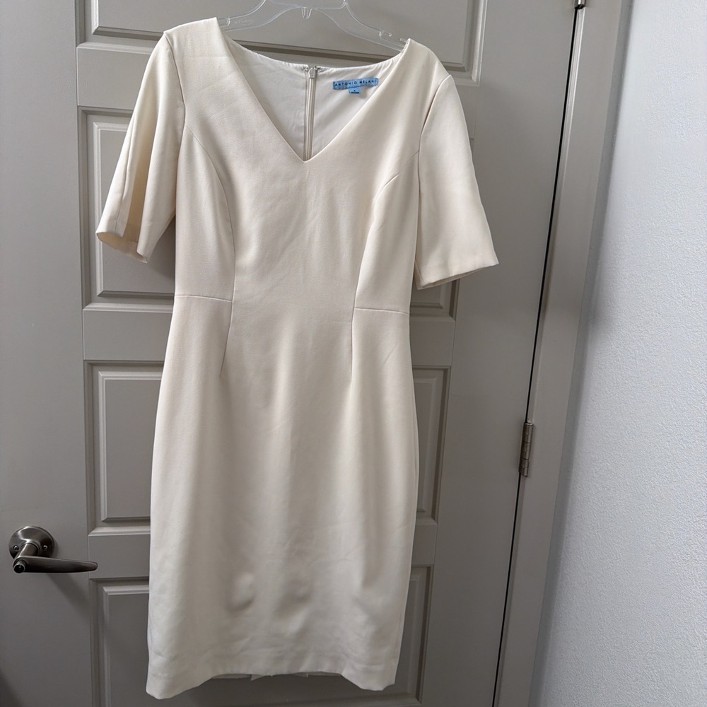 ANTONIO MELANI Cream Midi Dress